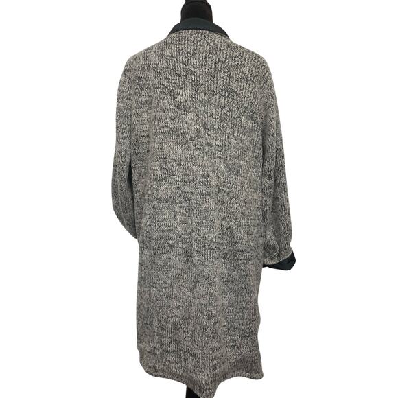 EUC - Centigrade Reversible Gray Herringbone Wool Blend Jacket - Picture 5 of 7